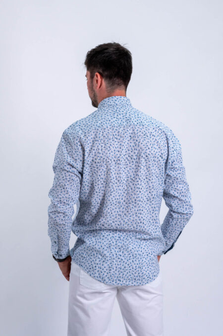 Košile Monte Carlo letní bílá vzor jemná kytička - Obrázek 3