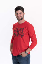 Pánské tričko IK5 s dlouhým rukávem, vzorem a modalem