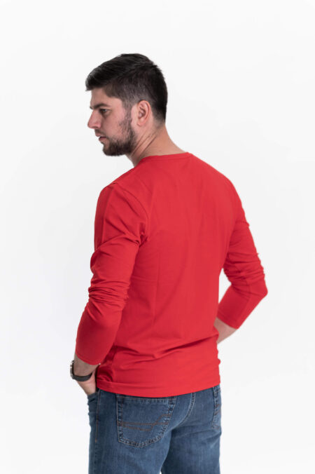 Pánské tričko IK5 s dlouhým rukávem, vzorem a modalem - Obrázek 2