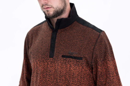 Pánská volnočasová mikina Monte Carlo s úpletovým stojáčkem a zipem - Obrázek 2