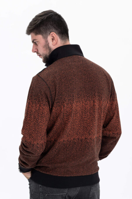 Pánská volnočasová mikina Monte Carlo s úpletovým stojáčkem a zipem - Obrázek 3