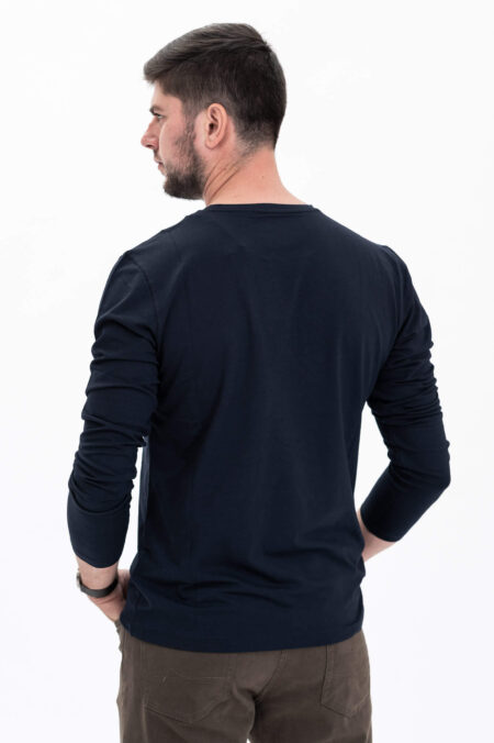 Pánské tričko IK5 s dlouhým rukávem, vzorem a modalem - Obrázek 4
