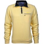 Žlutá mikina Monte Carlo s modalem a krátkým zipem