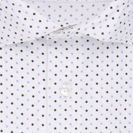 Slim košile Seidnesticker Smart Performance bílá s jemným vzorem - Obrázek 3