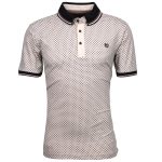 Elegantní polokošile Monte Carlo s jemným vzorem bílá